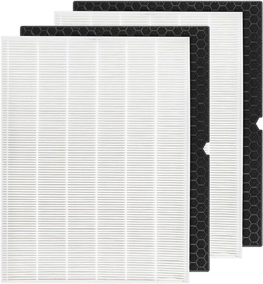 2 + 2 116130 HEPA Replacement Filter H 116130 for Winix 5500-2 Plasmawave Air Purifier and Models AM80 - HEPA Filter and Activated Carbon Filter Combo Pack