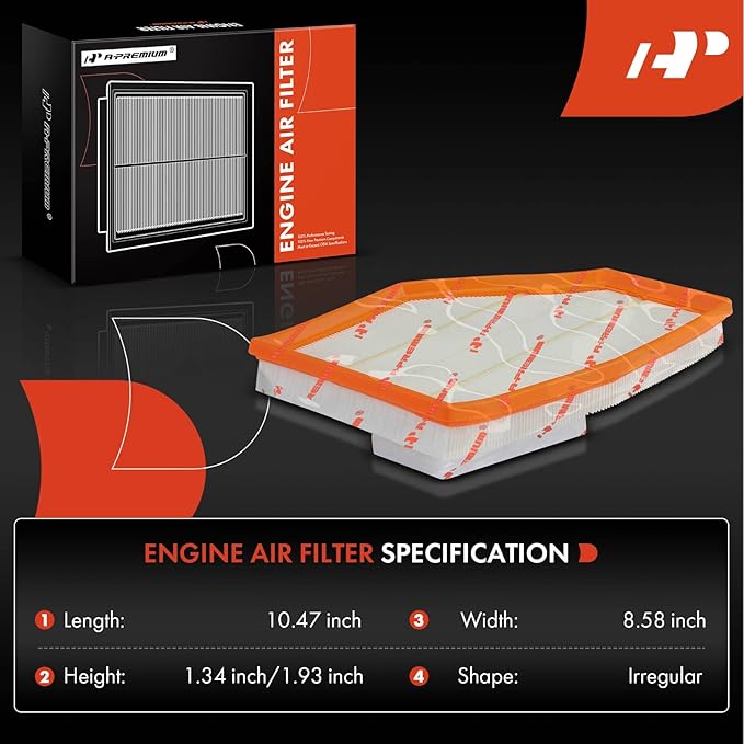 A-Premium Engine Air Filter Compatible with BMW 750i xDrive/Alpina B7 2020-2022, M550i xDrive 2020-2022, M850i xDrive 2019-2023, Alpina B8 Gran Coupe 2022-2023, M850i xDrive Gran Coupe 2020-2023
