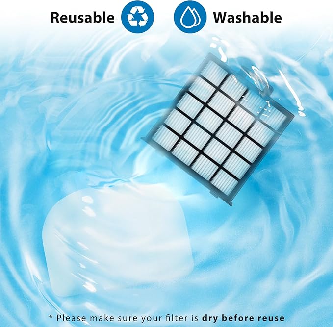 AZ4002 Replacement filter for Shark Detect Pro Max Upright Vacuum AZ4000 AZ4002 AZ4000C - 2 PACK HEPA Filters+ 4 PACK Foam & Felt Filters
