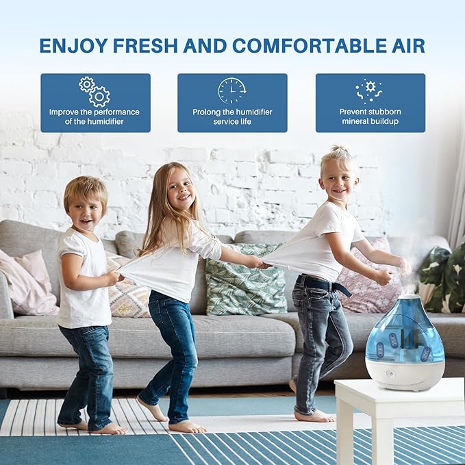 12- Pack Demineralization Cartridge for Humidifier | Compatible with HoMedics Ultrasonic Humidifier and Most Humidifiers, Prevent Hard Water Build-Up, Reduces White Dust, Purifies Water, Part UHE-HDC4