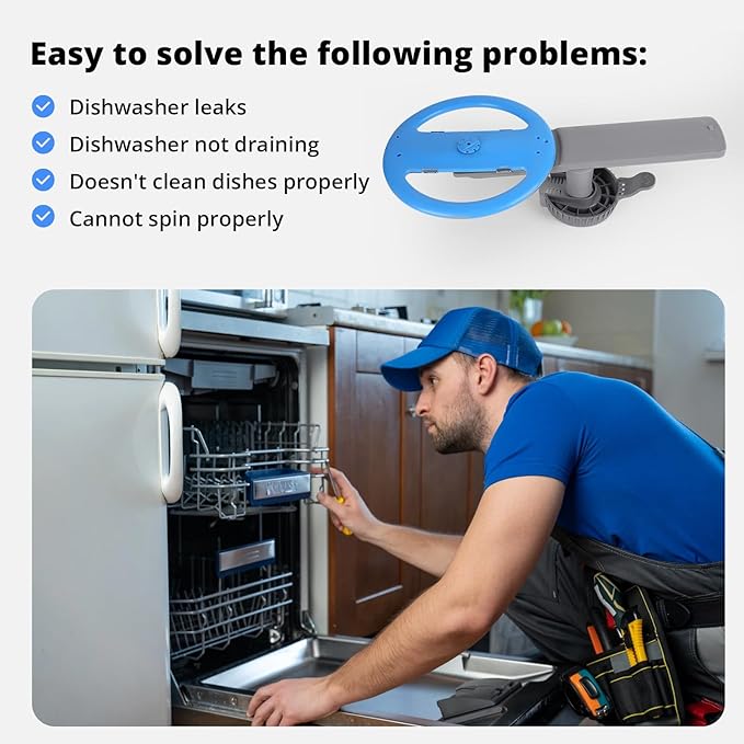 5304507158 Dishwashers Spray Arm Assembly Fit for Frigidaire Dishwashers Lower Wash Arm Assembly with 5304518968 Dishwasher Lower Spray Arm Support and 5304506518 Dishwasher Trap Drain Filter