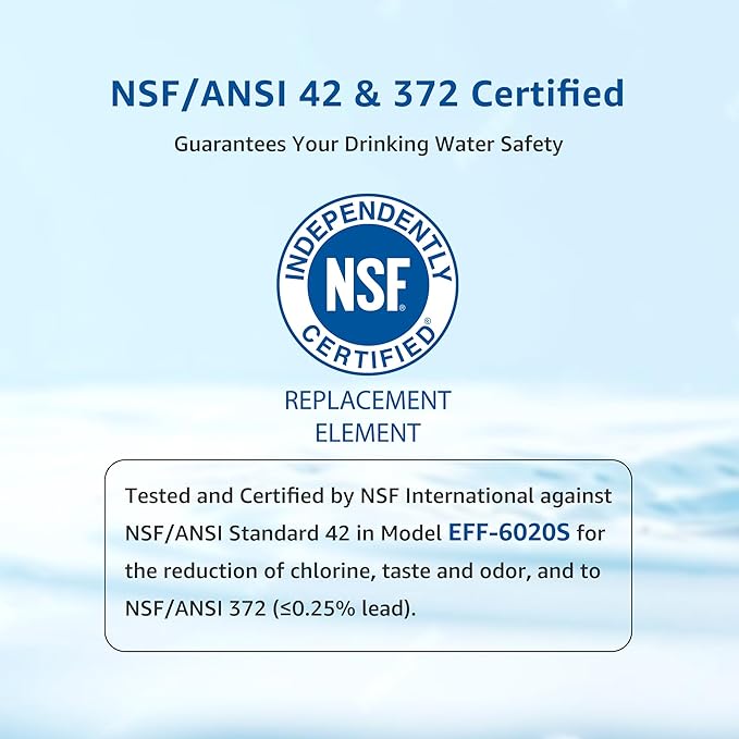Filterlogic ADQ73613401 Refrigerator Water Filter, Replacement for LG® LT800P®, LT800PC, ADQ736134, ADQ73613402, LSXS26326S, LSXS26366S, LMXS30776S, LSXS26366D, LMXC23746S, 46-9490, 469490, Pack of 3