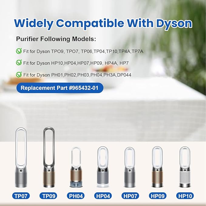 360 Combi Glass HEPA + Carbon Air Purifier Filter Replacement for Dyson TP06 HP06 PH02 PH01 PH03 PH04 HP09 TP09 HP07 TP07 TP10 HP10, Air Purifier Filter Replacements for Dyson
