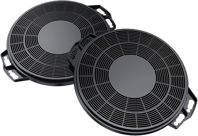 CIARRA CACF006 Range Hood Carbon Filters, Replacement Charcoal Filters for Ductless Ventilation, Carbon Filters for Recirculation, Easy Installation, Set of 2