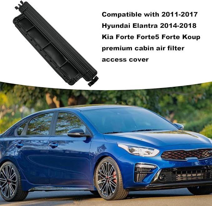 EATAKWARD Cabin Air Filter Access Cover, 97129-3X000 Replacement for Hyundai Elantra 2011-2017, Kia Forte 2014-2018, Forte 5 Forte Koup