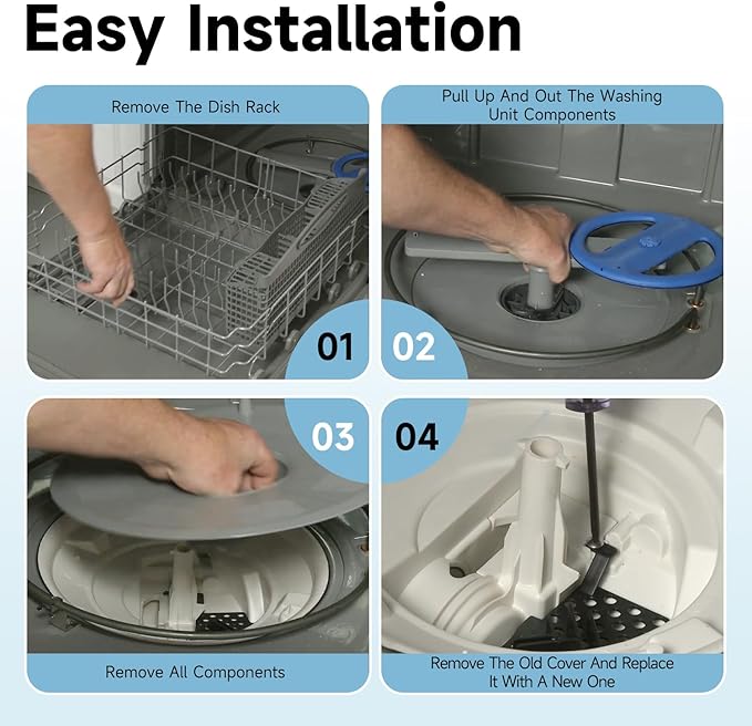 Dishwasher Sump Cover and Filter Inlet Pump Plate Compatible with Frigidaire Kenmore Crosley White-Westinghouse Dishwashers Replace#: 807111601 3019126 AP5788710