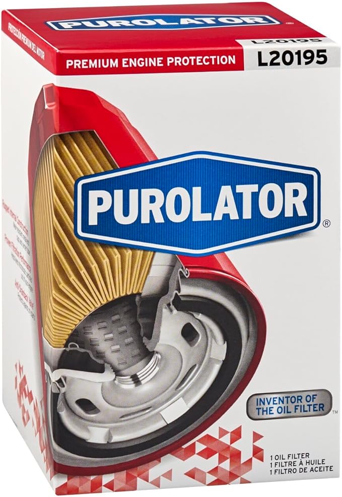 Purolator L20195 Premium Engine Protection Spin On Oil Filter Compatible With Ford F-150, Ranger, Taurus, Mustang, Jeep Liberty, Grand Charokee, Chrysler PT Cruiser and Mazda CX-9