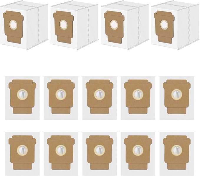 14 Pack Replacement Vacuum Bags Compatible with iRobot Roomba Q0520, 104/105 Combo, Plus 405/504/505 Combo, Max 705 Vac Clean Base Automatic Dirt Disposal Bags