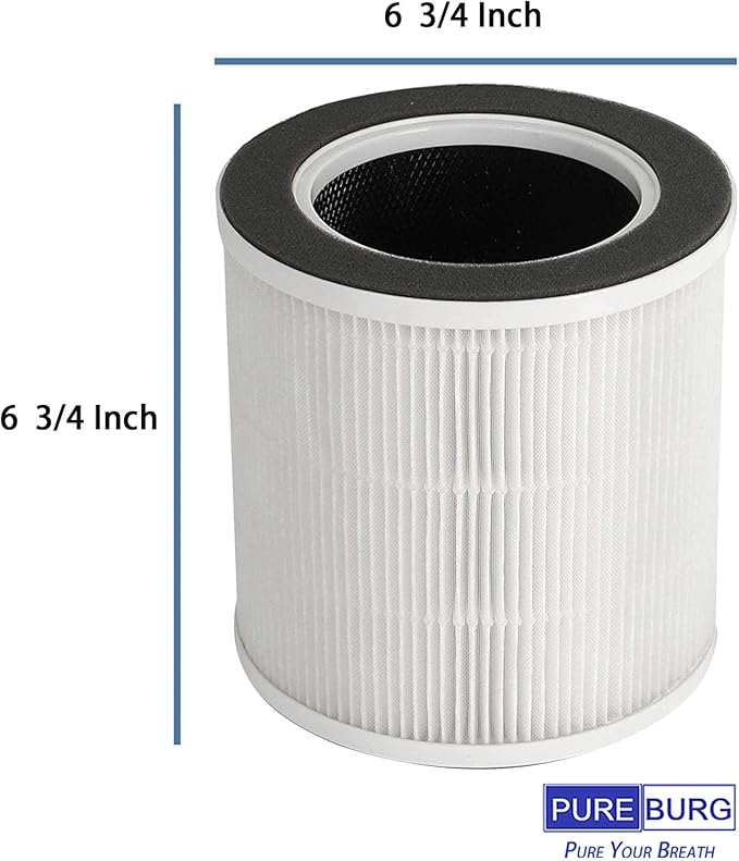 PUREBURG Replacement Filter Compatible with HOKEKI VK-6067B & Ultima Cosa Aria Fresca 300 Air Purifier,2-Pack H13 HEPA Activated carbon 4-Stage Filtration