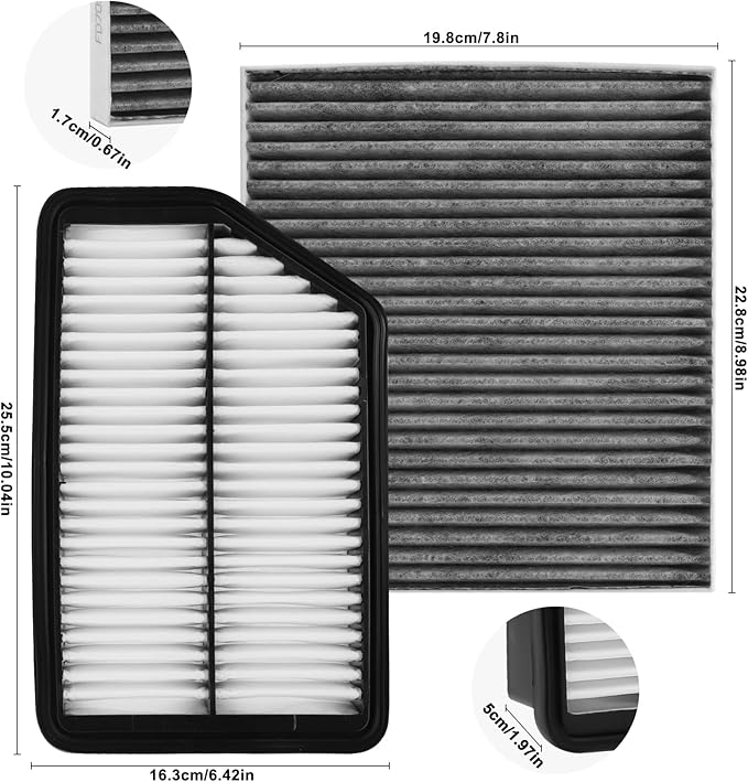 Comb Engine Cabin Air Filter for Hyundai Tucson 2015 2014 2013 2012 2011 2010