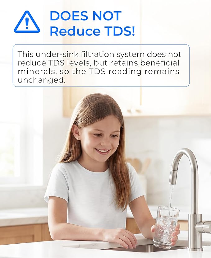 Waterdrop RF10-UF 0.01 Micron Replacement Filter Cartridge For 10UA/10UA-UF/10UB/10UB-UF Under Sink Water Filter, 11K Gallons High Capacity（𝐍𝐨𝐭 𝐜𝐨𝐦𝐩𝐚𝐭𝐢𝐛𝐥𝐞 𝐰𝐢𝐭𝐡 𝐓𝐒𝐀-𝐔𝐅)