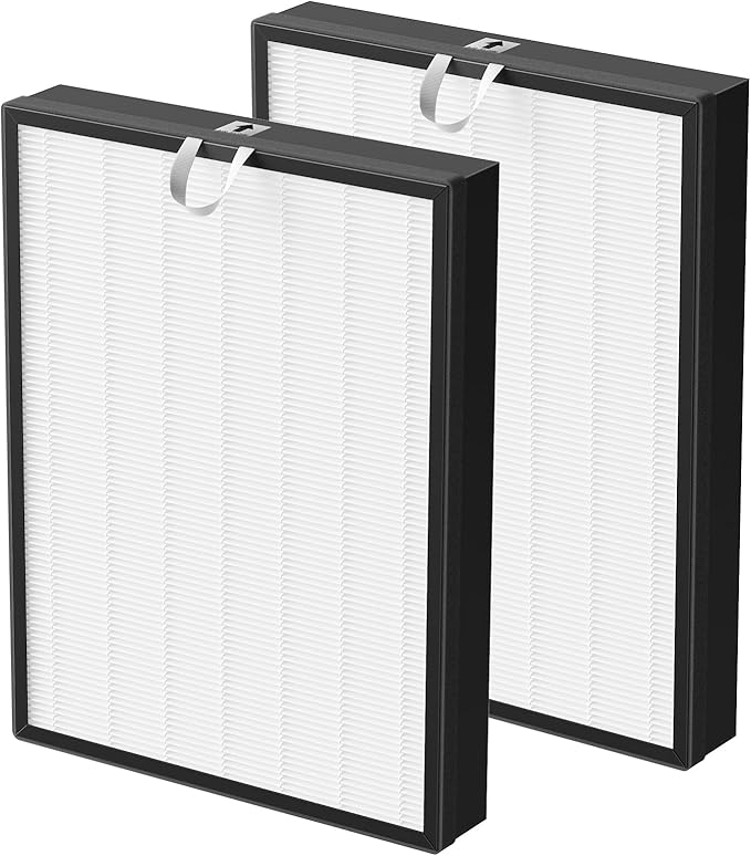 EverestAir Replacement Filter Compatible with Levoit EverestAir-P Air Purifier, 3-In-1 HEAP with Activated Carbon Filter for Home Large Room, 2 Pack