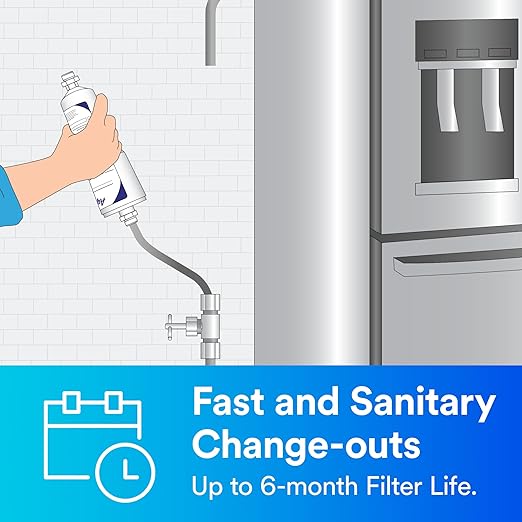 Aqua-Pure AP717 Inline Water Filter for Refrigerator,Ice Maker and Drinking Fountains,Inhibits Scale Build-Up,Removes Sediment,Chlorine Taste and Odor,(Pack of 12)