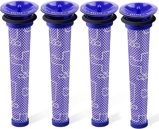 3Pack Replacement Pre Filters for Dyson - Vacuum Filter Compatible Dyson V6 V7 V8 DC59 DC58 Replaces Part 965661 01 (4Pack)