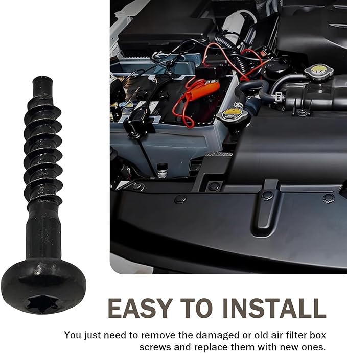 10PCS Air Filter Box Screw, BAS01001 Air Filter Housing Screws, Compatible with Chevrolet, Buick, GMC, Carbon Steel Airs Box Retaining Bolt, Replace 11611199