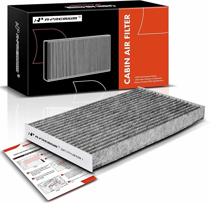 A-Premium Cabin Air Filter with Activated Carbon Compatible with Nissan Cube (2009-2014), Juke (2011-2017), Sentra (2013-2019), LEAF (2011-2023), Replace# 272773DF0A