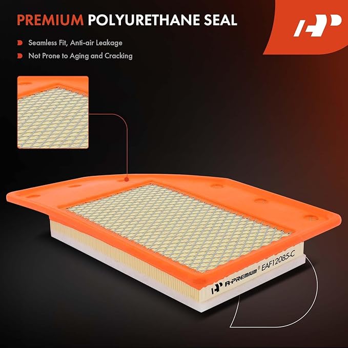 A-Premium Front Engine Air Filter Compatible with Buick LaCrosse 2018-2019 & Chevrolet Malibu 2016-2022, 1.5L 1.8L 2.5L, Flexible Panel, Replace# 23430312