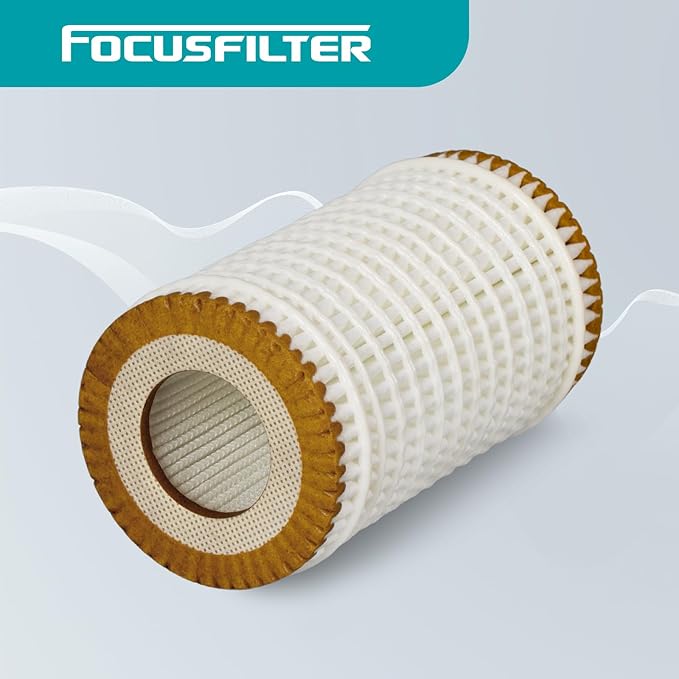 FOCUSFILTER HU718/5x OEM Grade Oil Filter, Compatible with Mercedes-Benz C230/C240/C320/C300 /E350/E320/C350/E500/G1450/SL500/CL500, Replaces 05102905AB, 05102905AA, A1121800009