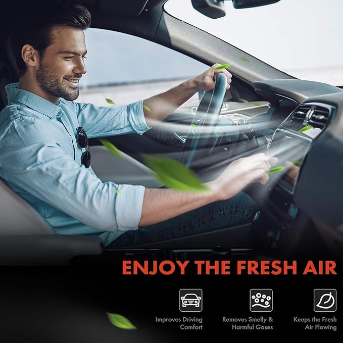A-Premium 2-PC Cabin Air Filter with Activated Carbon Compatible with Nissan & Infiniti Models - Titan 2004-2015, Armada 2005-2015, NV2500 NV3500 2012-2014, QX56 2004-2010 - V8 5.6L