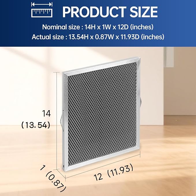 5881 Dehumidifier Filter MERV 8 Washable Compatible with Whole-House Dehumidifiers Models E100 E080 8192A and Dehumidifying Ventilator 8192A Replacement Filter 2 Packs