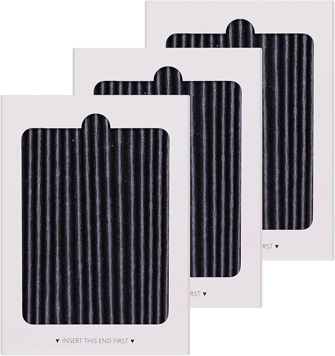 Refrigerator Air Filter Replacement for Frigidaire PAULTRA Pure Air Ultra & Electrolux EAFCBF, Compatible with Part # 242061001, 242047801, 242047804, 3-Pack