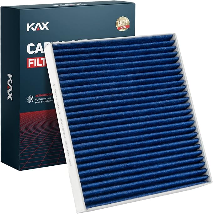 KAX Premium Cabin Air Filter with Dual Active Carbon, CF10132 Replacement for Toyota Avalon, Camry, Sienna, Solara, Lexus ES300, ES330, GX470, RX330, RX350, RX400H, Strong Adsorption Cabin Filter