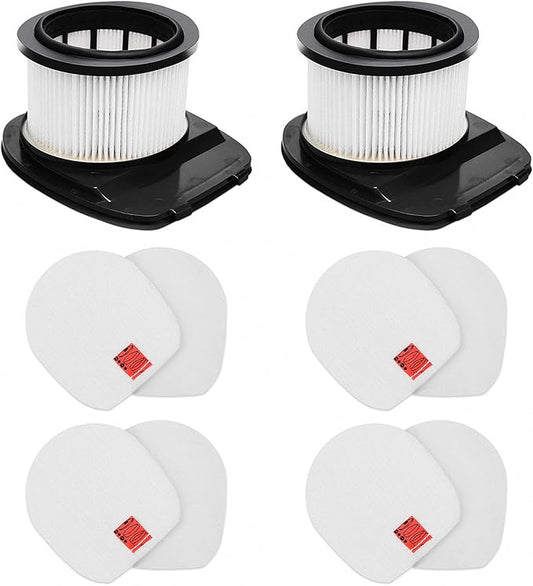 IZ382H IZ377H Filters for Shark IZ382H IZ377H IZ162H IZ362H IZ361H UZ365H WZ440H IZ440H IZ462H IZ482H IZ483H Stick Vacuums, Part XHF161H & 617FJ140, 2 Pack HEPA Filter 4 Pack Foam Kit