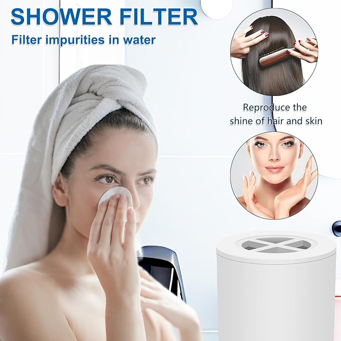Water Replacement Filter for Shower Head,Compatible with Afina A-01 Shower Head Cartridge,for Hard Water Remove Chlorine and Harmful Substances.（1 Pack）