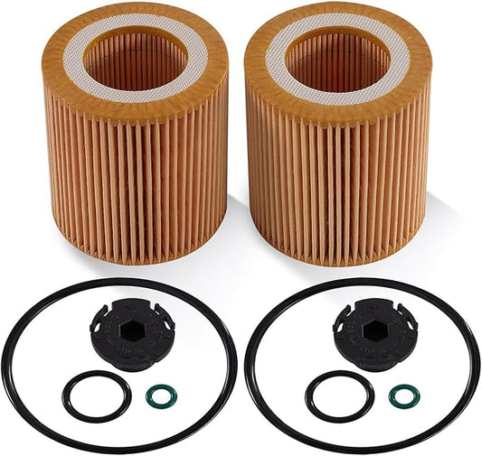 HU816X Oil Filter for BMW 328i 325i 128i 135i 320i 330i 335i 428i 435i 525i 528i 530i 535i 540i 640i 740i M2 M3 M4 X3 X4 X5 X6 Z4 M235i ActiveHybrid 3/5/7 Replace: 11427566327 11427541827 (2 PCS)