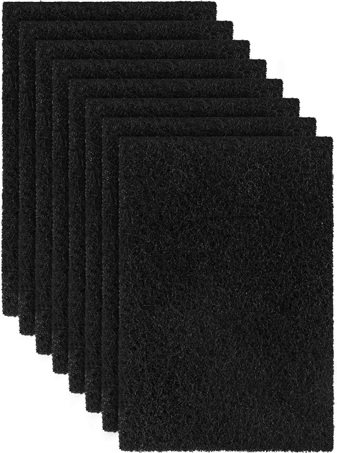 8 Pcs Charcoal Filters Compatible with Van Ness, 4.5 x 6.5" Replacement Activated Carbon Premium Filters for Cat Litter Box, Thickened and Durable,Eliminate Odor and Controls Moisture on Pet's Body