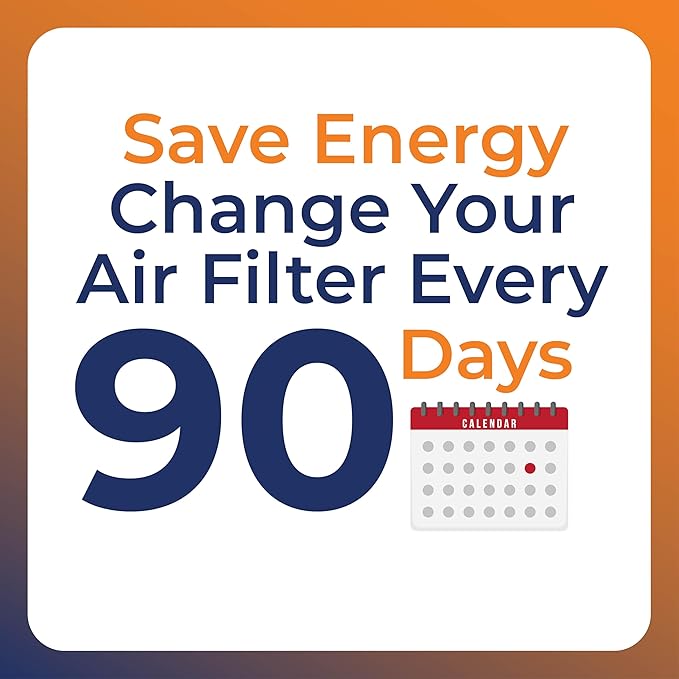 NaturalAire 16x25x1 Pleated Air Filter - Odor Eliminator with Baking Soda, 4-Pack of MERV 8. Controls Household Odors and Traps Harmful Airborne Particles, Lasting Up To 90 Days. 84857.011625
