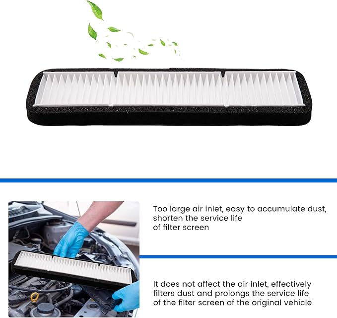 1PCS Air Intake Filter Replacement Compatible with Tesla Model 3 2017 2018 2019 2020 Accessories, Cabin & Inlet Air Filter, Passenger Compartment Air Filter Intake Accessories