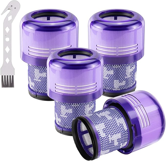Improvedhand Filter Replacements for V11 Animal, V11 Torque Drive Detect Cordless Vacuum, Replace Part # 970013-02 (4 Pack)