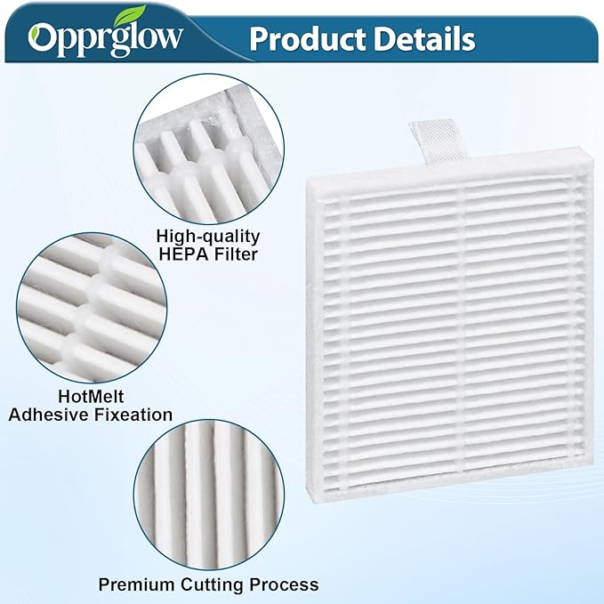 12 Pack Filter Replacement Parts Compatible with iRobot Roomba 105 Series, Filter for 105 Combo, 105 Vac, Combo/Combo 2/Vac/Vac 2 Essential, Q0120, Q0110, Q0520, Y0140, Y0110