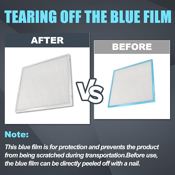 99010316 Range Hood Filter 11 1/4" x 11 3/4" x 3/8" Compatible with Broan Nutone S99010316 WA65AF BPQTAF NTK7450000 990721400 990721400A Kenmore Sears QT20000 Series, Aluminum Grease Filter (4 Pack)