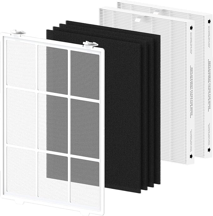 SAKEGDY C545 Replacement Filter S fit for Winix C545 Air Cleaner Purifier, Part # 1712-0096-00 and 2522-0058-00, 1×Washable Fine Mesh Pre-Filter
