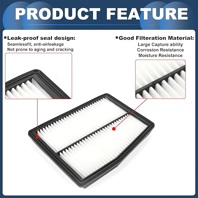Engine Air Filter Engine Filter Air Cleaner No.28113P0400 for Kia Sportage 2023-2024 Long Life