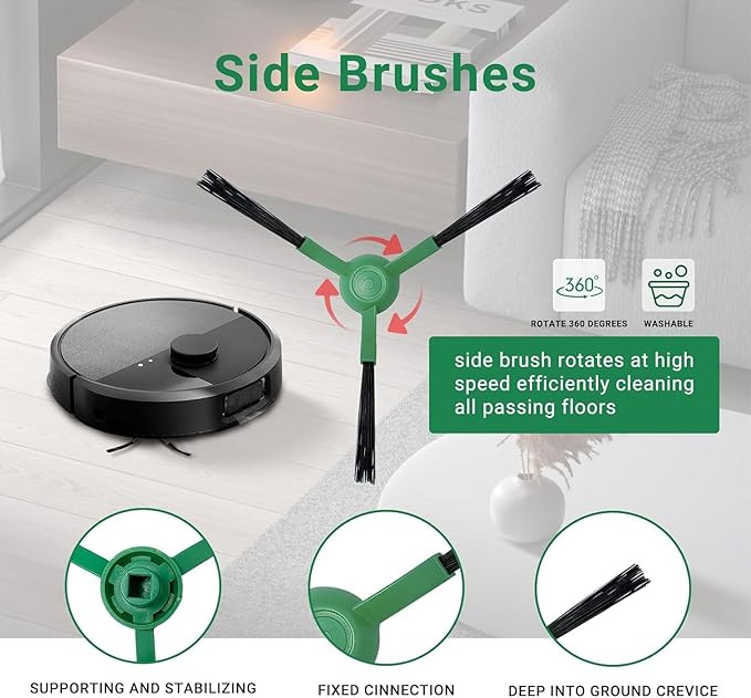 Roomba Max 705 504 Vac Plus Replacement Parts Accessories kit for iRobot Roomba Vacuum Cleaner,Replacement Parts with 6 Dust Bags, 4 Filters, 4 Side Brush, 2 Main Brushes, 1 Cleaning Tool