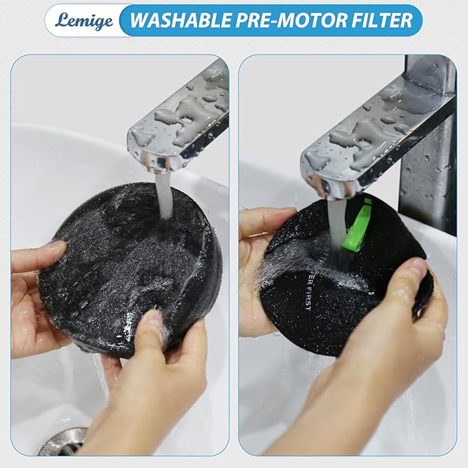 Lemige Filter Replacement for Bissell Pet Hair Eraser 39883 3774F 3774 3774G 3775 SurfaceSense 3418 3415 MultiClean 3402 3409 PowerLifte 3404 Vacuum Cleaners, 1635630&1635629