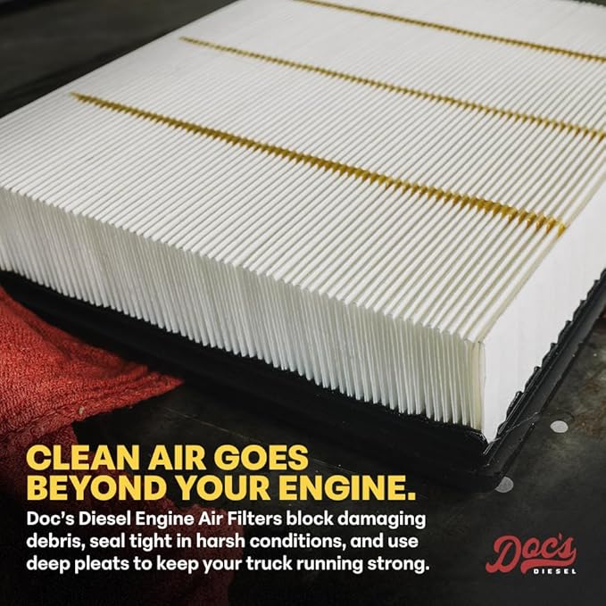 Doc's Diesel Engine Air Filter DPA11888 | Compatible with Chevrolet/GMC 6.6L Duramax 2500HD, 3500HD 2020+ | Replaces A3248C