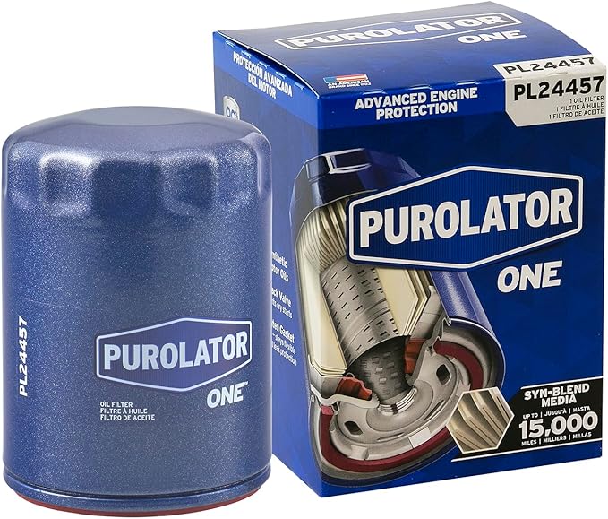 Purolator PL24457 PurolatorONE Advanced Engine Protection Spin On Oil Filter Compatible With Nissan Pickup, D21, Sentra, 300ZX, 240SX, Pathfinder, Altima, Volkswagen Beetle and Mercury Villager