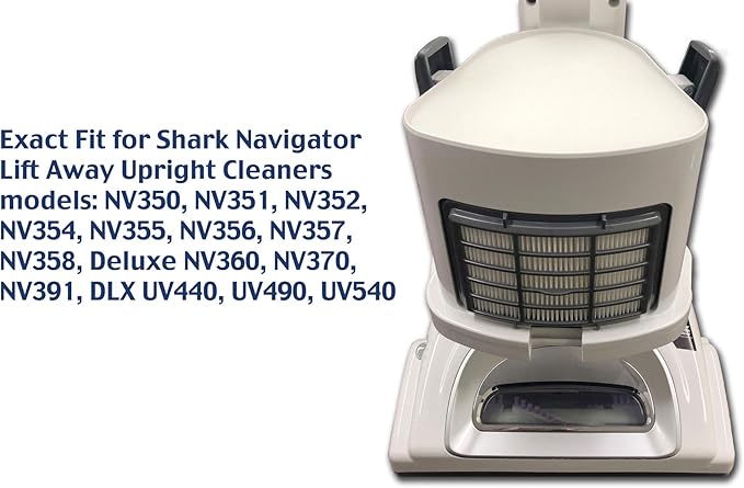 EnviroCare Replacement Vacuum Filters Designed to Fit Shark Navigator Lift-Away NV350, NV351, NV352, NV355, NV356, NV356E, NV357 Pre-Filter Kit + 1 Hepa Filter. Replaces OEM #Xff350 & Xhf350