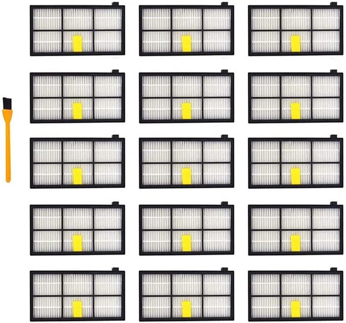 Hongfa Replacement for iRobot Roomba Filters 960 981,15 Packs 800 and 900 Series Hepa Filters for Roomba 960 980 870 880 960 877 871 880 890 891 805 Robotic Vacuum Parts