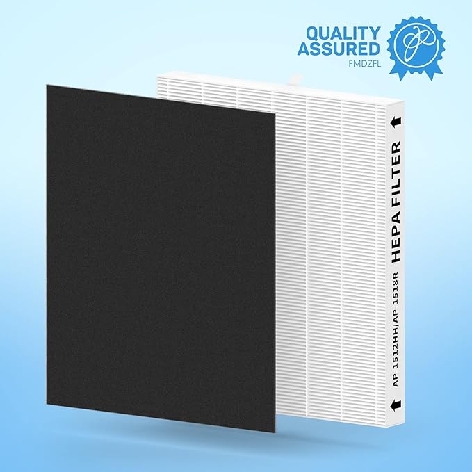 3 Pack AP-1512HH Replacement Filter Set for Coway Airmega AP-1512HH and and Airmega 200M air Purifier, Compared to Part #3304899, 3 True HEPA + 9 Carbon Filters
