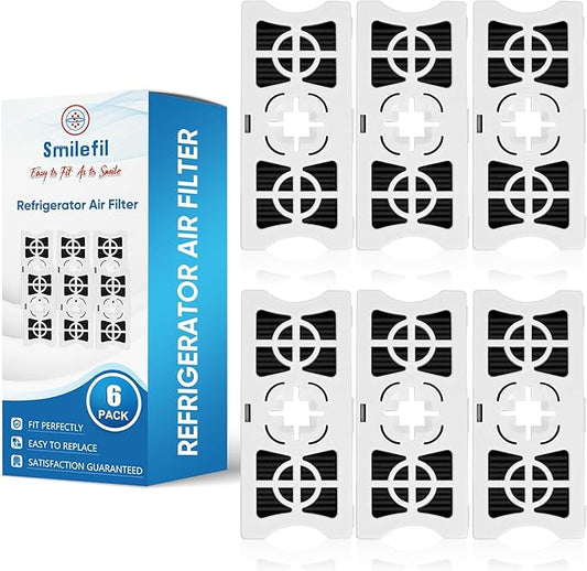 Smilefil 6 Pack AF-1 RAF-1 Replacement Refrigerator Air Filter Fits for Frigidaire FRGPAAF1 PureAir Air Filter AF-1, FRGPAAF1, RAF-1