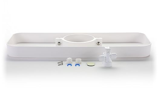 Hydronix FLK-Kit Undersink RO Reverse Osmosis Filtration System Water Leak Detector Safety Valve Kit with Tray