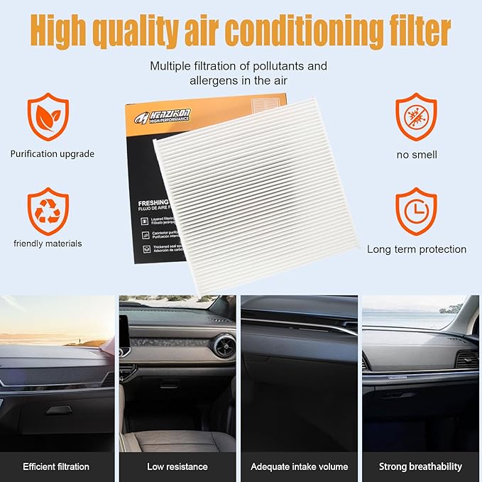 17220-64A-A00 80291-TF3-E01 Air & Cabin Filter Compatible with Honda Civic 1.5L 2022-2023