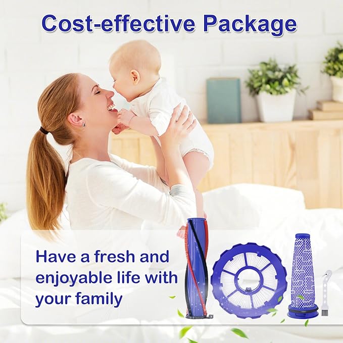 DC50 Roller Brush and Fiter Replacement Compatible With Dyson DC50 Animal Multi Floor Complete Vacuum, Filters Brush Kit, Compare to Part 964705-01 965081-01 965080-01