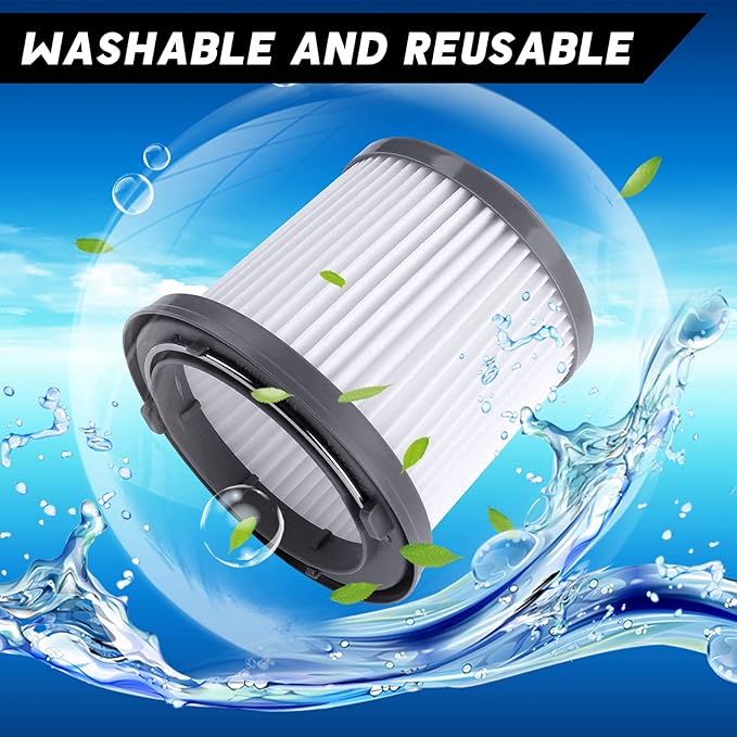 KEEPOW PVF110 Replacement Vacuum Filter for Black and Decker Handheld Pivot Vacuum BDH2000PL BDH2020FLFH PHV1410 PHV1810 PHV1210 BDH2020FL, Washable Hand Vac Filters, 2 Pack