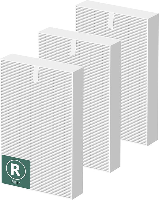 HPA300 Air Purifier Filter R Replacement for Honeywell Air Purifier HPA 100/200/300 and 5000 Series, 3 Pack Middle Main Filter Compatible with Honeywell R Filter (HRF-R3 & HRF-R2 & HRF-R1)